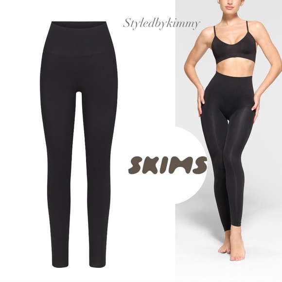 SKIMS Soft Smoothing Seamless Legging - Onyx NWT NEW S SMALL - Picture 1 of 8